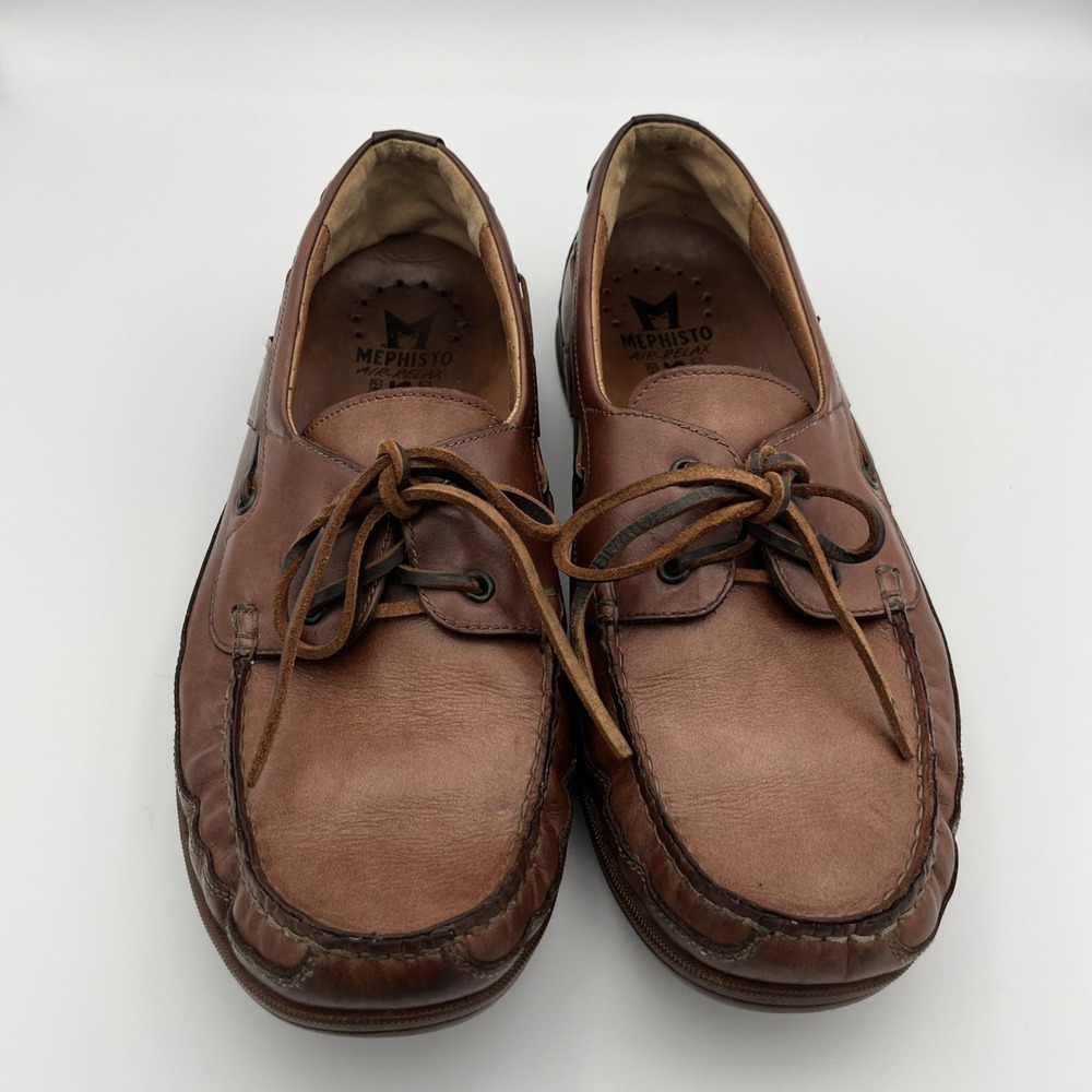 Mephisto Spinnaker Hurrikan Brown‎ Leather Casual Work Loafers Size 12